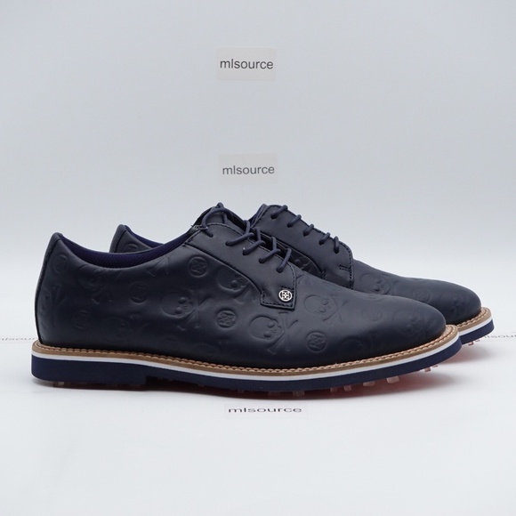 NEW Size 9 Men\'s G/FORE Debossed Gallivanter Leather Golf Shoes G4MS22EF22-TWLT main image 4